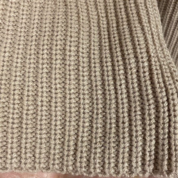 Allison Brittney tan criss cross back sweater - Size large - Picture 7 of 10